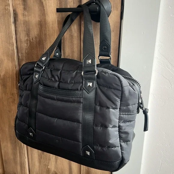 CYNTHIA ROWLEY Nylon Medium Channel Weekender
